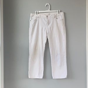 White Michael Kors Capri Jeans
